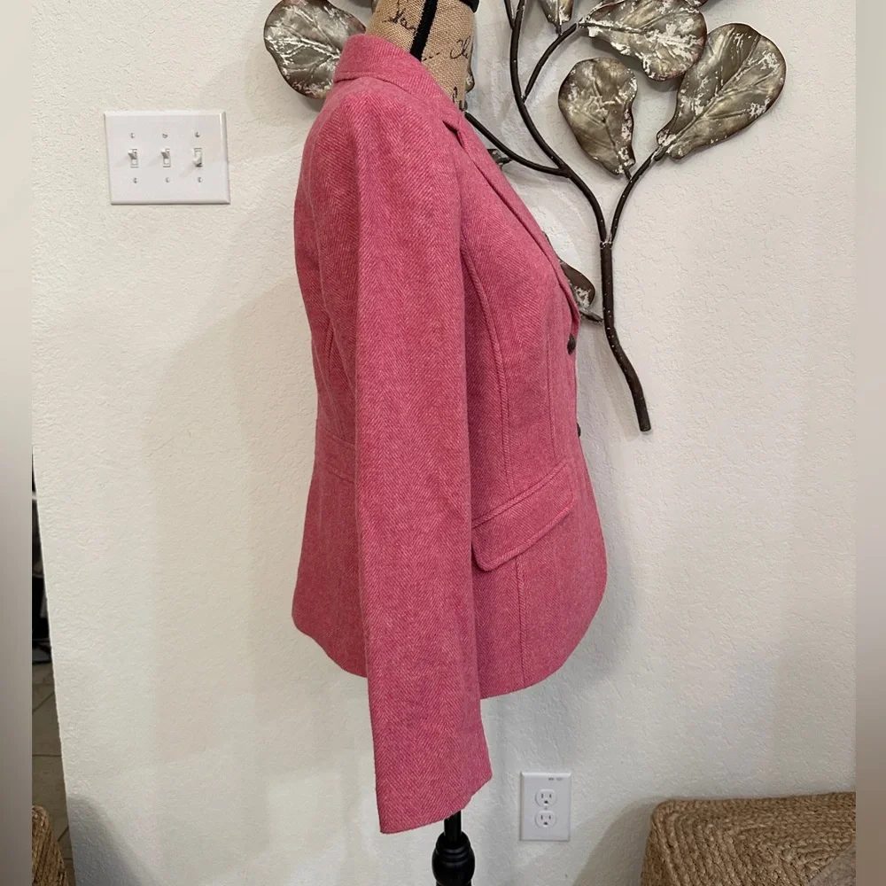 Talbots Pink Wool Blend Blazer Jacket NWT - Picture 8 of 11